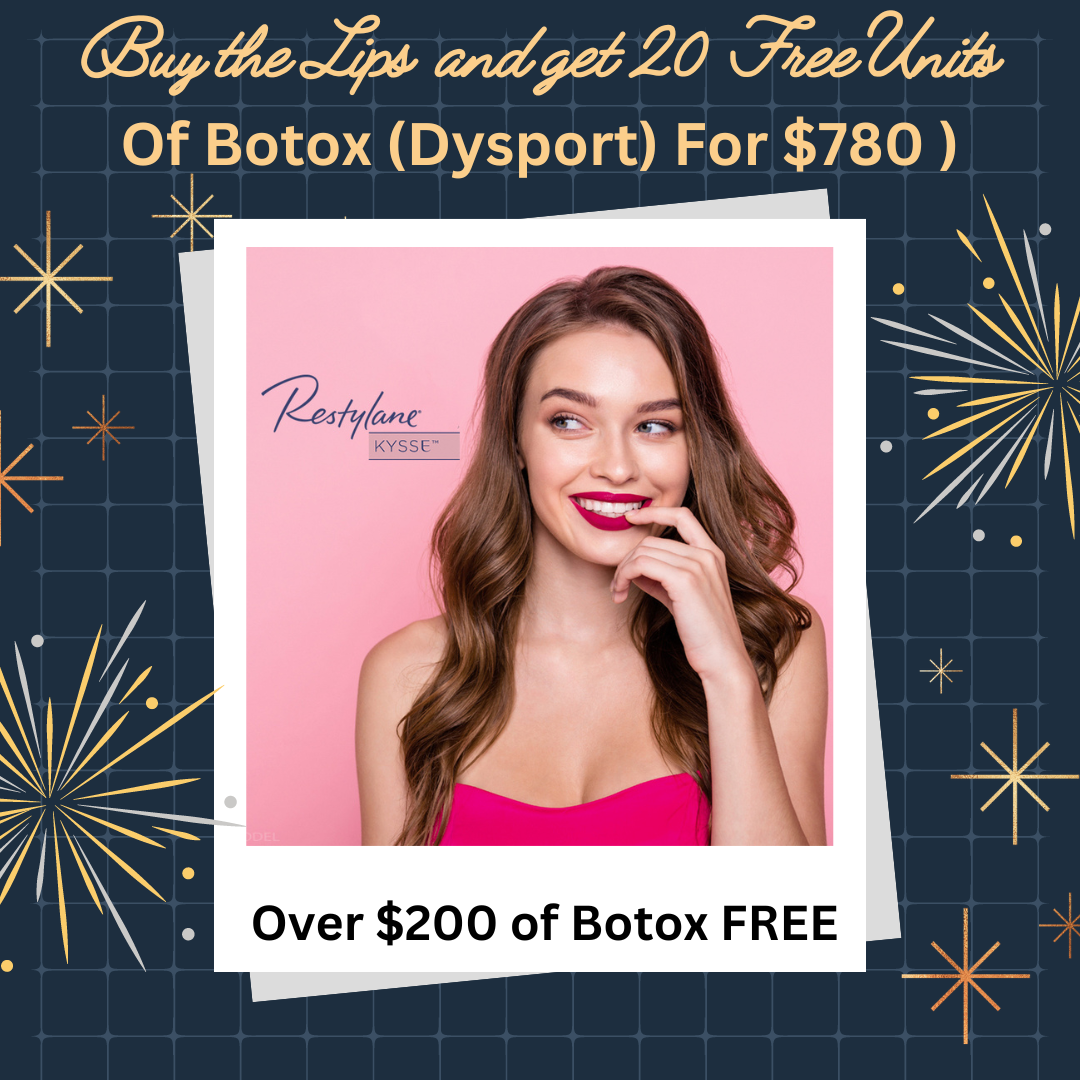 Buy the Lips and Get 20 Free Units Of Botox (Dysport) for $780