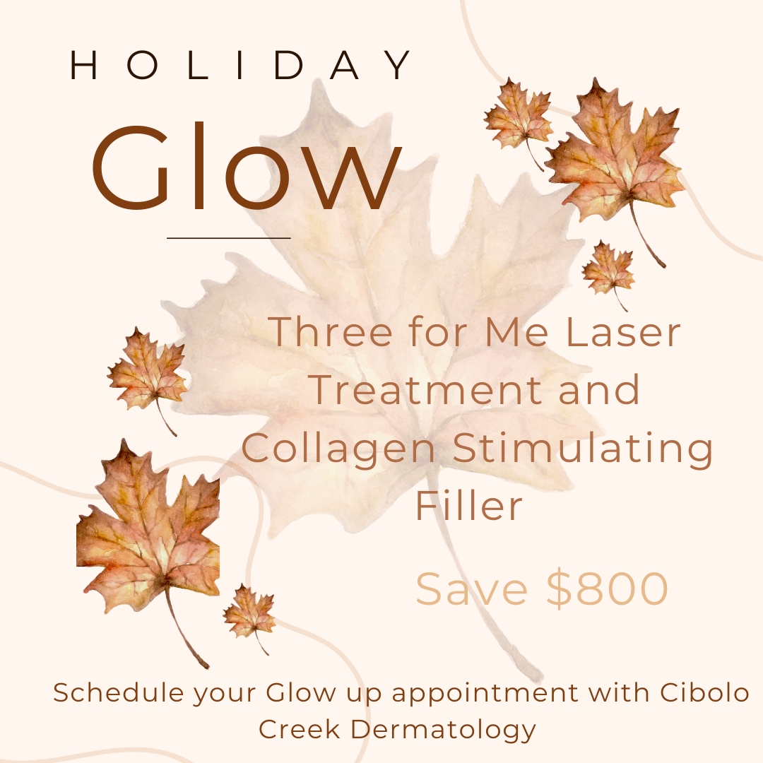 The Glow Special consist of:  three laser treatments with ( 3 lasers each visit total of 9 lasers for the face neck and chest.) After the series of laser treatments You’ll receive sculptra a biostimulator for collagen production injected under the skin for that Holiday Glow!!   $3800 value    on sale for $3000

 